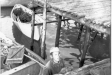 475: Bill Ennis by Red Island harbour. [courtesy of Mary Ennis]  - Son of Vincent Ennis &amp;amp; Mary Carroll